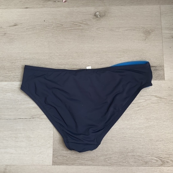 Anne Cole High Waist Bikini bottom two tones color block sz  Small twisted front - Picture 4 of 5